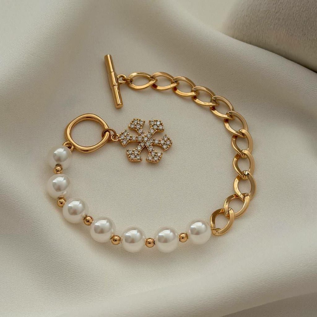 دستبند مرواریدی ژوپینگ کد 2706 - خرید آنلاین از گالری آداس